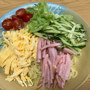 野菜と卵♪冷やし中華✧˖°